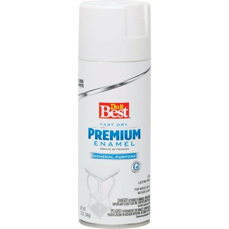 ALL-SOURCE Premium Enamel 12 Oz. Gloss Spray Paint, White 203462D